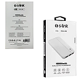 Зовнішній акумулятор з дисплеєм Power Bank S-link 10000 mAh Повербанк Білий, фото 3