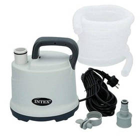 Дренажний, електричний, занурювальний насос Intex 28606, для відкачування та зливу води з басейну 3 585 л/год.