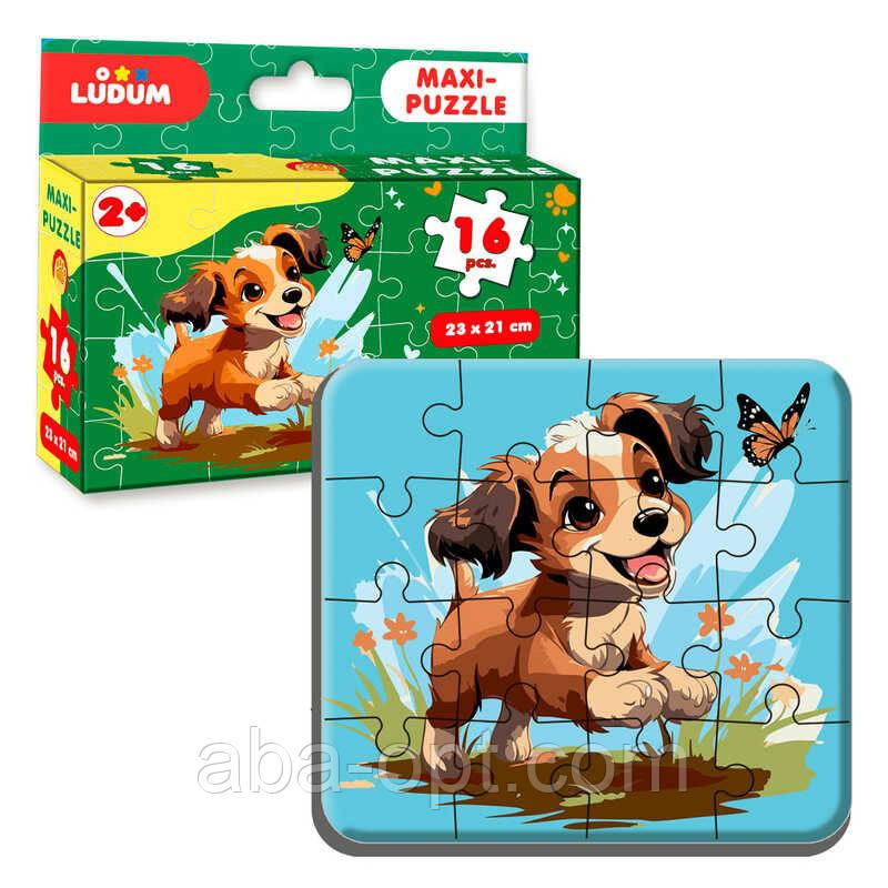 Гр Максі-пазл "Песик 1" МЕ 5032-06 (12) "Ludum", 16 елементів, в коробці, фото 1