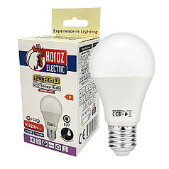 Світлодіодна лампа з датчиком руху Horoz "FORCE-10" 10W 4200K A60 E27 001-067-0010-030