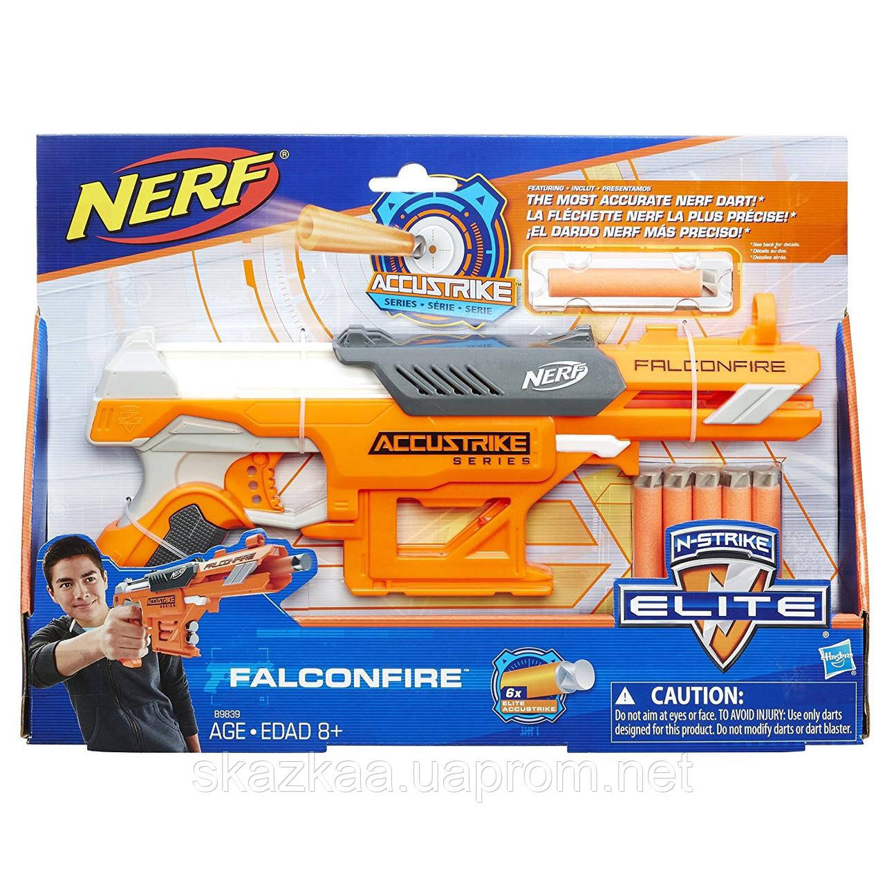 Іграшкова зброя бластер Нерф Nerf N-Strike Elite AccuStrike FalconFire