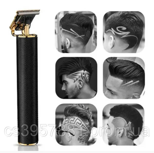 Тример для бороди Professional і стриження волосся Акумуляторний Hair Clipper WS-T997 Black