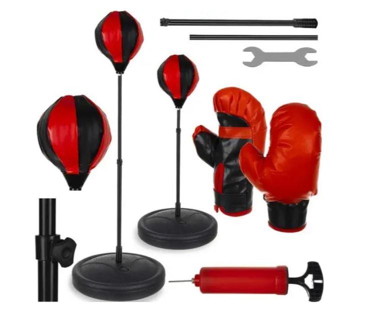 Боксерський комплект: груша + рукавички + насос Kruzzel ZB16953
