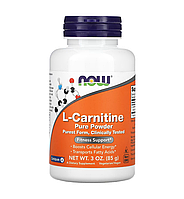 L-карнитин, L-Carnitine, Now Foods, чистый порошок, 85 г (NOW-00217)