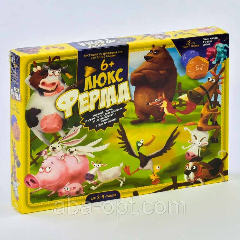 Гра Гра наст. вел. "Ферма ЛЮКС" G-FL-UA-01 / G-FL-01-02 УКР. (5) "Danko Toys", фото 1