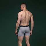 Комплект чоловічих трусів Soldier's Boxer (3 шт). Матеріал Charged Cotton. Сірі. Розмір S, фото 5