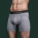 Комплект чоловічих трусів Soldier's Boxer (3 шт). Матеріал Charged Cotton. Сірі. Розмір S, фото 4