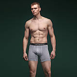 Комплект чоловічих трусів Soldier's Boxer (3 шт). Матеріал Charged Cotton. Сірі. Розмір S, фото 3