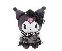 Мягка игрушка Куроми в платье аниме персонаж Kuromi Melody Hello Kitty 30см