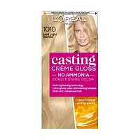 Безаміачна фарба для волосся L'Oreal Paris Casting Creme Gloss 1010 Світло-світло-русявий попелястий, 180 мл