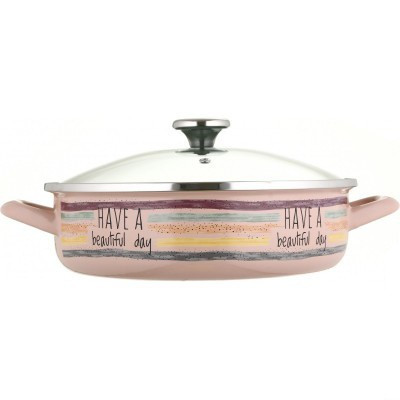Каструля 4л зі скляною кришкою 30см Have a beautiful day Metalac 373038