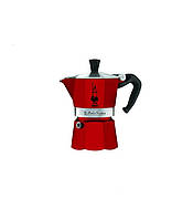 Итальянская кофеварка Bialetti Moka E Color на 6 чашек Красная (0004943)