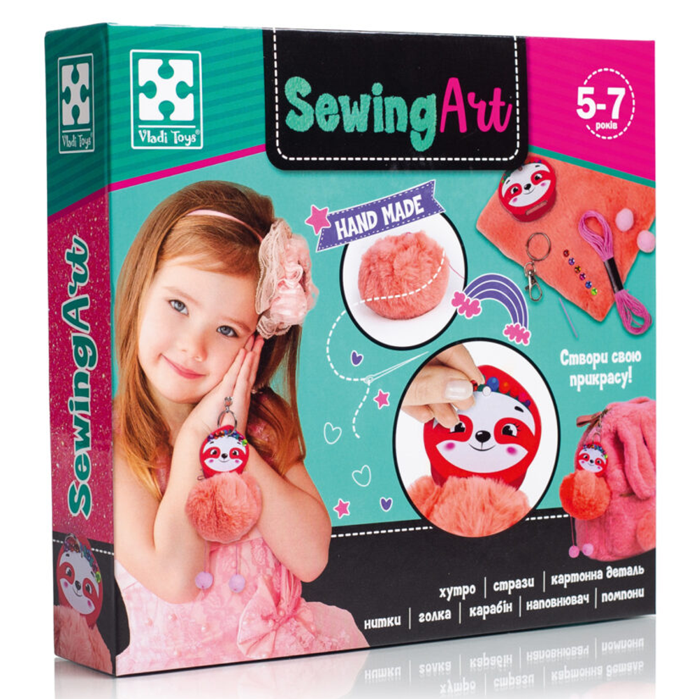 Набір для творчості «Швейне мистецтво. Лінивець» Vladi Toys (4820234764129)