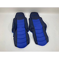 Набор чехлов на сиденье DAF XF95 - XF105 синего цвета.
