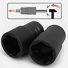 Набір ударних головок 14 шт, 6-23мм, CR-MO, у кейсі / Набір головок торцевих ударних / Головки ударні, фото 7