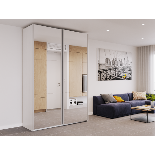 Шафа купе G-Caiser Doros  2 дзеркала / 3 частини 160х60х240