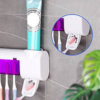 Диспенсер дозатор для зубной пасты и стерилизатор для щеток Toothbrush sterilizer