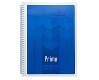 Блокнот A4 96л Buromax PRIME на пружине клетка в картон.обл.. синий BM.24451101-02
