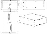 Корпус металевий 3U-370S в 19" стійку Rack 430х370х132 Professional, фото 5