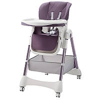 Детский стульчик для кормления складной Bestbaby BS-806 Purple sn