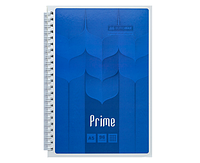 Блокнот A5 96л Buromax PRIME на пружине клетка в картон.обл.. синий BM.24551101-02