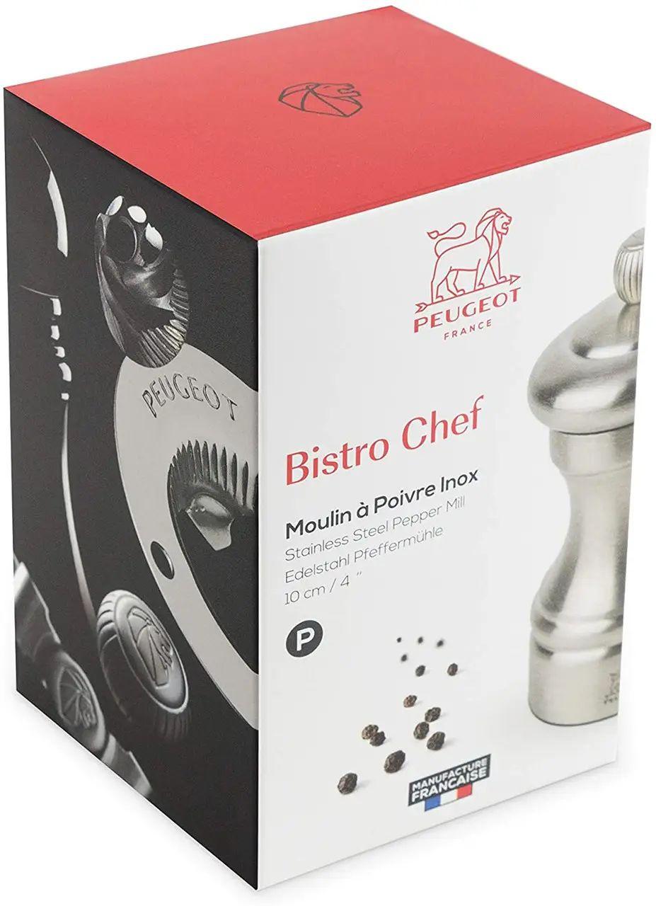 Мельница для перца Peugeot Bistro Chef нержавеющая сталь 10 см (33033) - фото 2 - id-p1650681226