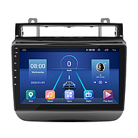 Штатная магнитола Lesko для Volkswagen Touareg II 2010-2014 экран 9" 4/32Gb 4G Wi-Fi GPS Top sn