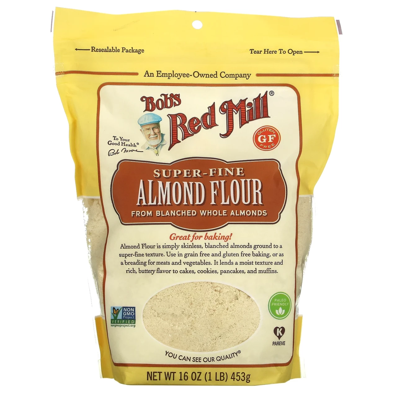 Bob's Red Mill, мигдальне борошно дуже дрібного помелу, 453 г (16 унцій) Київ, Київ
