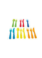 Набор многоразовых пластиковых столовых приборов 13 шт разноцветный Ernesto
