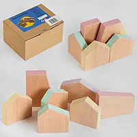 Гр Конструктор дерев'яний КP-018 (1) "Ігруша", "Геометричні форми", 7 деталей, логічний, в коробці