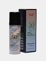 База - основа под макияж для лица трехцветная TUZ make up base с SPF50 35мл