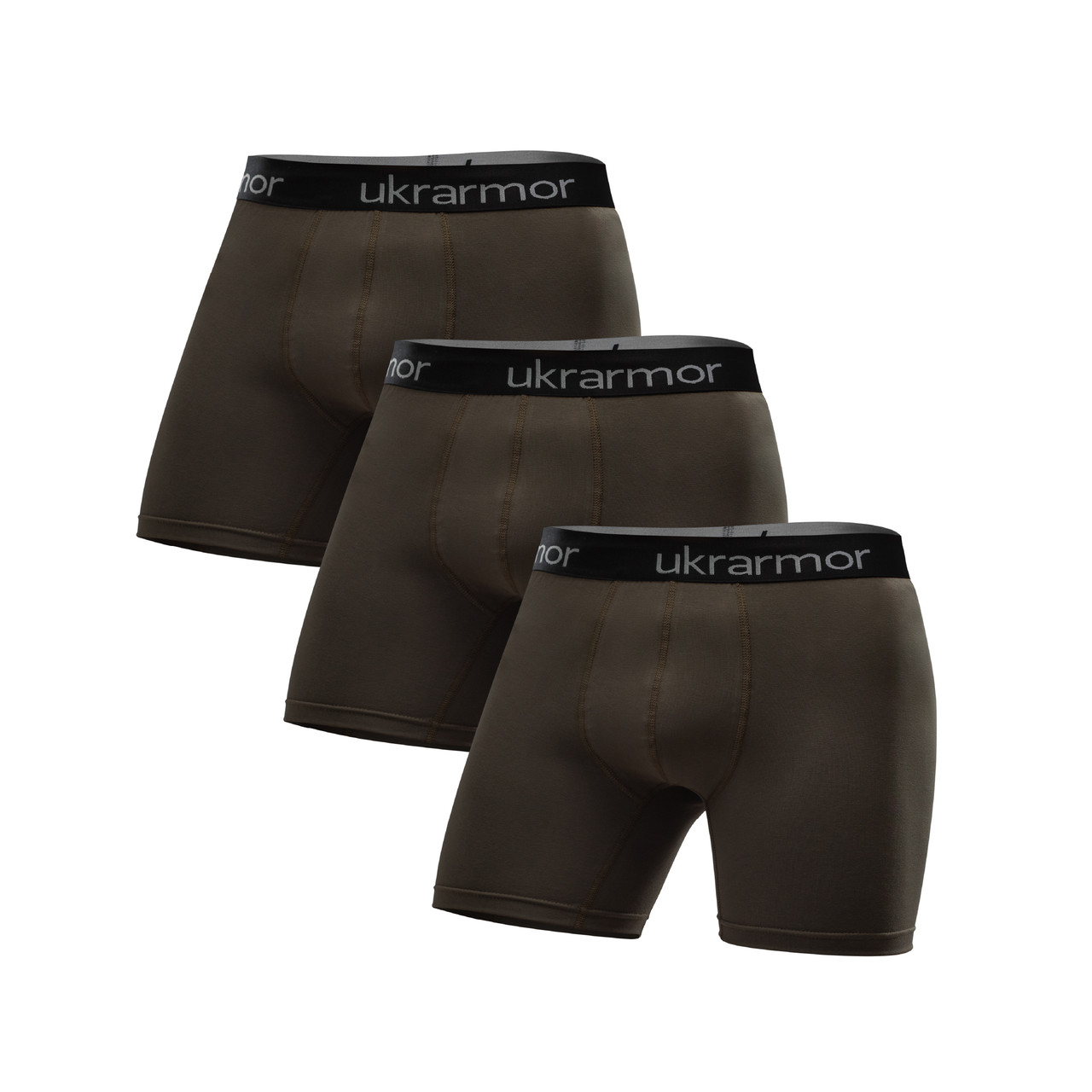 Комплект чоловічих трусів Soldier's Boxer (3 шт). Матеріал Charged Cotton. Олива. Розмір S