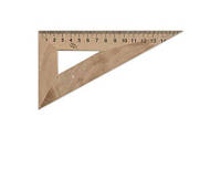 Треугольник деревянный 16 см 60х90х30 мм