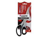 Ножницы 21 см Axent Duoton Soft серо-черные 6102-01 (ДИВ)