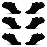 Шкарпетки чоловічі короткі Septwolves 200N 26-28 см 6 пар подарунковий набір шкарпеток Black sn