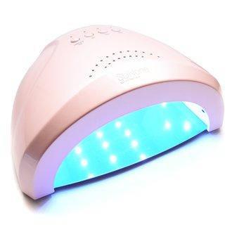 Гібридна лампа Sun One для сушіння нігтів UV/LED 48w, рожева матова