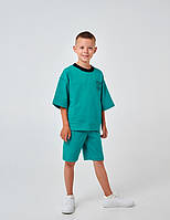 Комплект футболка+шорти для хлопчика 140 Smil 117384 зелений