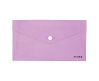 Папка-конверт Axent на кнопке DL Pastelini сиреневая 1414-36