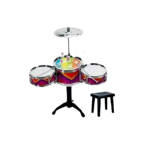Барабанна установка зі стільчиком Jazz Drum Кольорова смужка