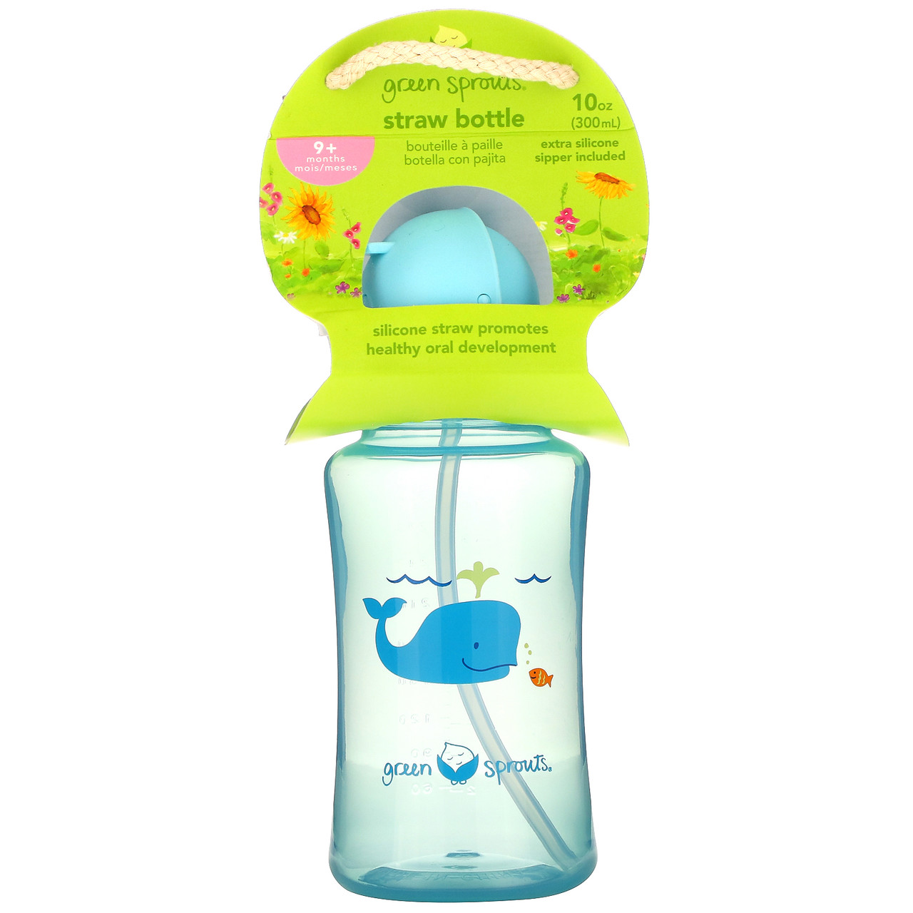Green Sprouts, Straw Bottle, 9+ Months, Aqua, 1 Count Киев, Київ