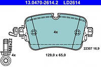 Колодки тормозные AUDI A6 ALLROAD C8/A6 C8/A7/A8 D5/Q7, Volkswagen TOUAREG 2.0-3.0DH >2015 65x129x16.9mm зад.