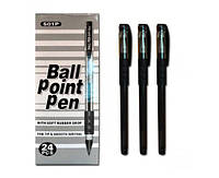 Ручка шариковая ТУ-501Р Ball pen с грипом черная