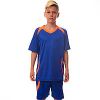 Форма футбольная подростковая Zelart Perfect CO-2016B размер 24, рост 120 цвет синий sm