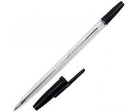 Ручка шариковая Economix Standart 0. 5 мм корпус проз. пишет черным Е10117-01