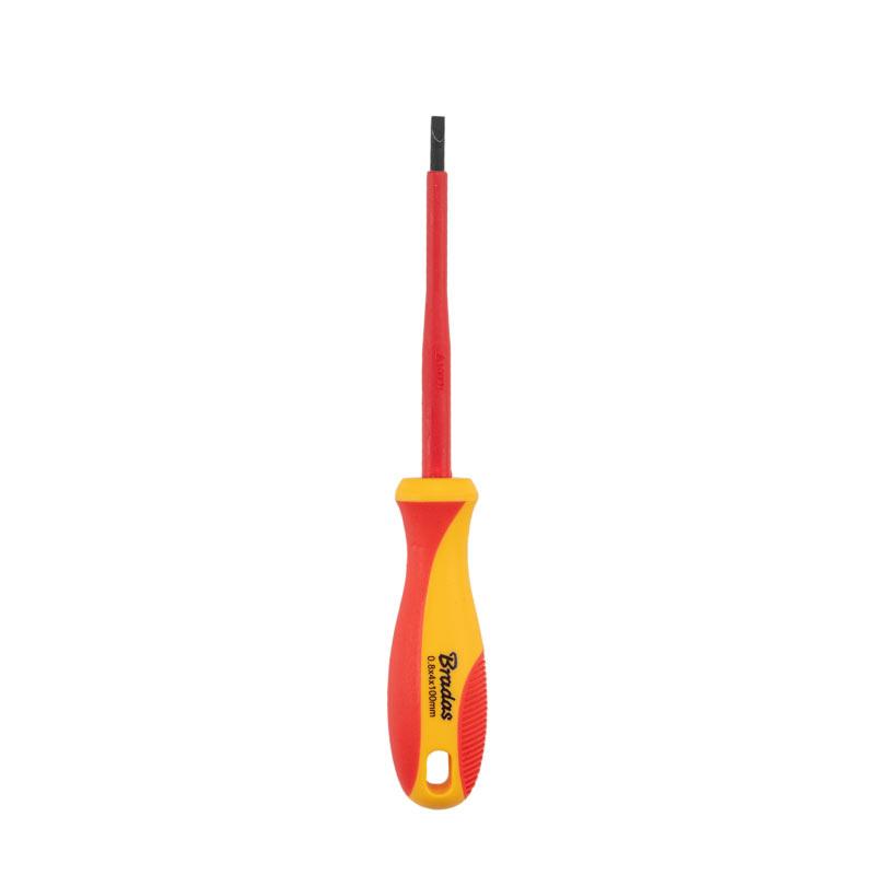 Викрутка плоска, SL 4/100 мм 1 кВ, HOME & GARAGE, DIY-SL1140100-V