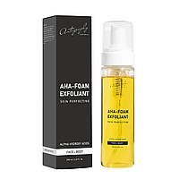 Autography AHA-Foam Exfoliant Face & Body – Пінка для очищення шкіри обличчя та тіла з AHA-кислотами, 200 мл