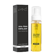 Autography AHA-Foam Exfoliant Face & Body – Пінка для очищення шкіри обличчя та тіла з AHA-кислотами, 200 мл
