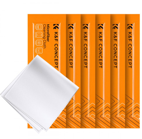 Набір серветок-мікрофібр для чищення 15х15см, 6 шт K&F Concept 1684, фото 1