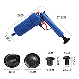 Вантуз для унітазу, Вантуз пневматичний, Вантуз сантехнічний, Вантуз для туалету ZEPMA TOILET GUN (2084), фото 4