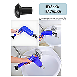 Вантуз для унітазу, Вантуз пневматичний, Вантуз сантехнічний, Вантуз для туалету ZEPMA TOILET GUN (2084), фото 5